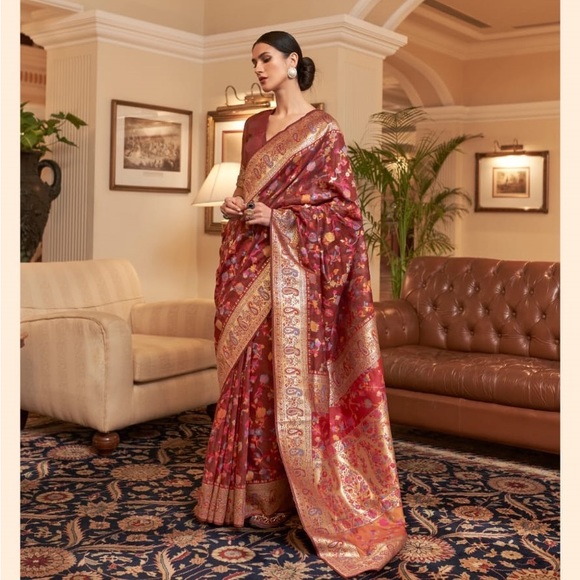 Kashmiri Modal weaving Saree - Picture 8 of 8